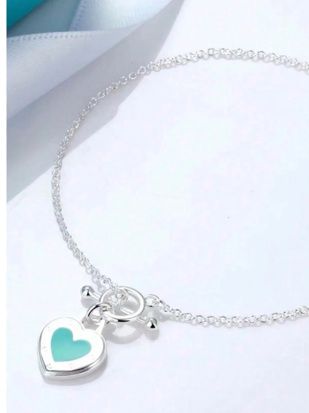 Classic Heart Pendant 925 sterling silver Chain Necklace - Picture 3 of 4